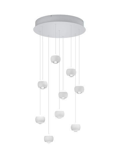Musterring LED-Pendelleuchte 9flg