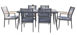 OUTDOOR Garten-Tischgruppe 7-teilig