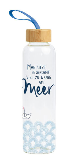 Grafik Werkstatt Glas-Trinkflasche