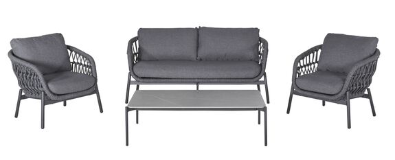 OUTDOOR Gartenlounge Set Rope 4 tlg.
