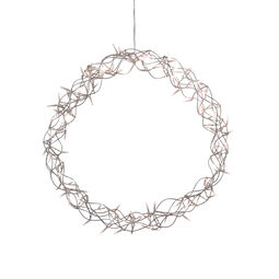 LED-Metallkranz  silberfarben