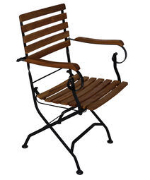 Garten-Klappstuhl m. Armlehnen