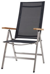OUTDOOR Klappstuhl Edelstahl/Teak