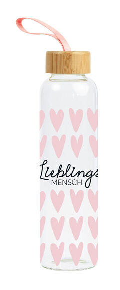 Grafik Werkstatt Glas-Trinkflasche