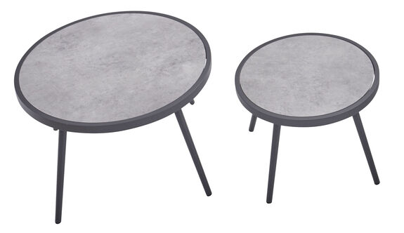OUTDOOR Beistelltisch Set 2 tlg.