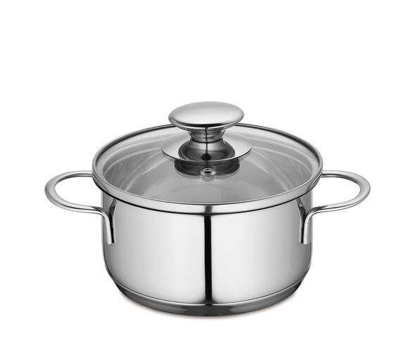 K&uuml;chenprofi Kochtopf mit Glasdeckel 14cm