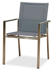 OUTDOOR Gartenstuhl Edelstahl/HPL