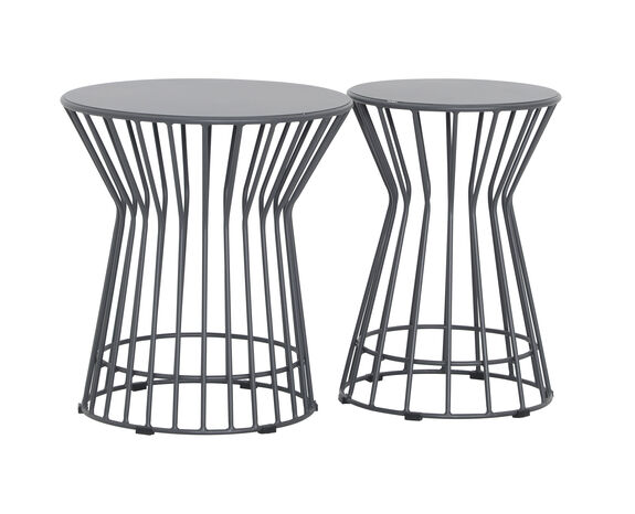OUTDOOR Garten Beistelltisch-Set 2tlg.