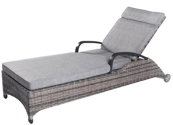 OUTDOOR Sonnenliege rollbar Polyrattan