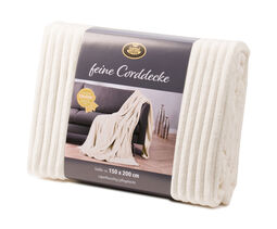 Feincord-Kuscheldecke