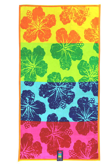 Dero Textil Strandtuch Summer Hibiscus