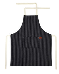 Schürze mit Tasche gestreift