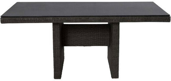 OUTDOOR Gartentisch Wangenform Rattan
