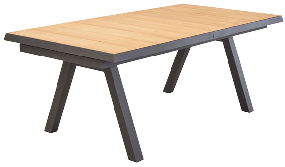 OUTDOOR Ausziehtisch Keramik/Teak