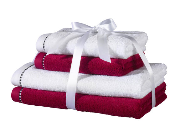 VOSSEN ESPRIT Frottier-Set white/rasp pink
wei&szlig;