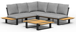 Gartenlounge Set Alu/Teak