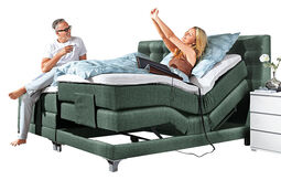 Boxspringbett m. Motor