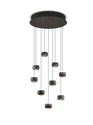 Musterring LED-Pendelleuchte 9flg