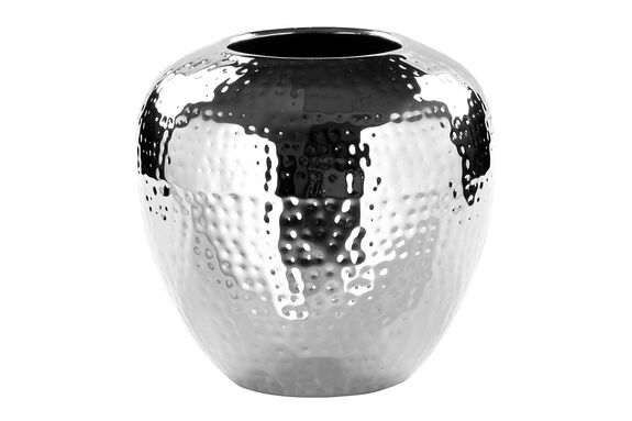 Fink Vase 20cm silberfarben