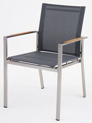 OUTDOOR Gartenstuhl Edelstahl/Teak