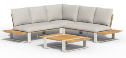 TIERRA OUTDOOR Gartenlounge Set Alu/Teak
