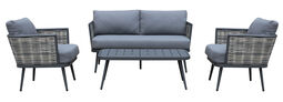 OUTDOOR Gartenlounge Alu 4-teilig