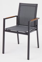 OUTDOOR Gartenstuhl Alu/Teak