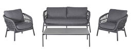 OUTDOOR Gartenlounge Set Rope 4 tlg.