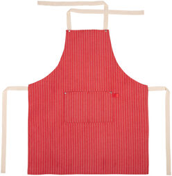 Schürze mit Tasche gestreift