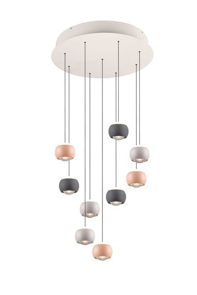 Musterring LED-Pendelleuchte 9flg