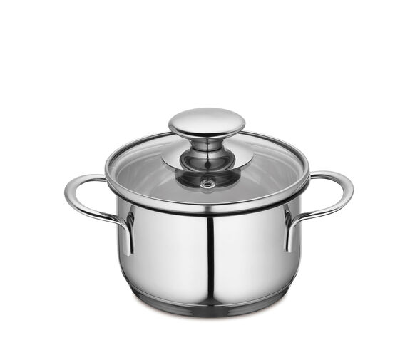 K&uuml;chenprofi Kochtopf mit Glasdeckel 12cm