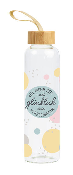 Grafik Werkstatt Glas-Trinkflasche