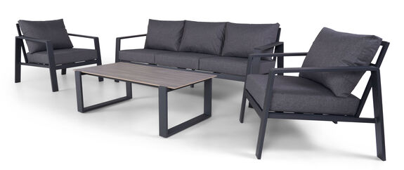 OUTDOOR Garten-Set 4 tlg. Aluminium