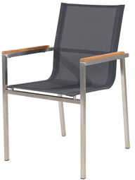 OUTDOOR Gartenstuhl Edelstahl/Teak