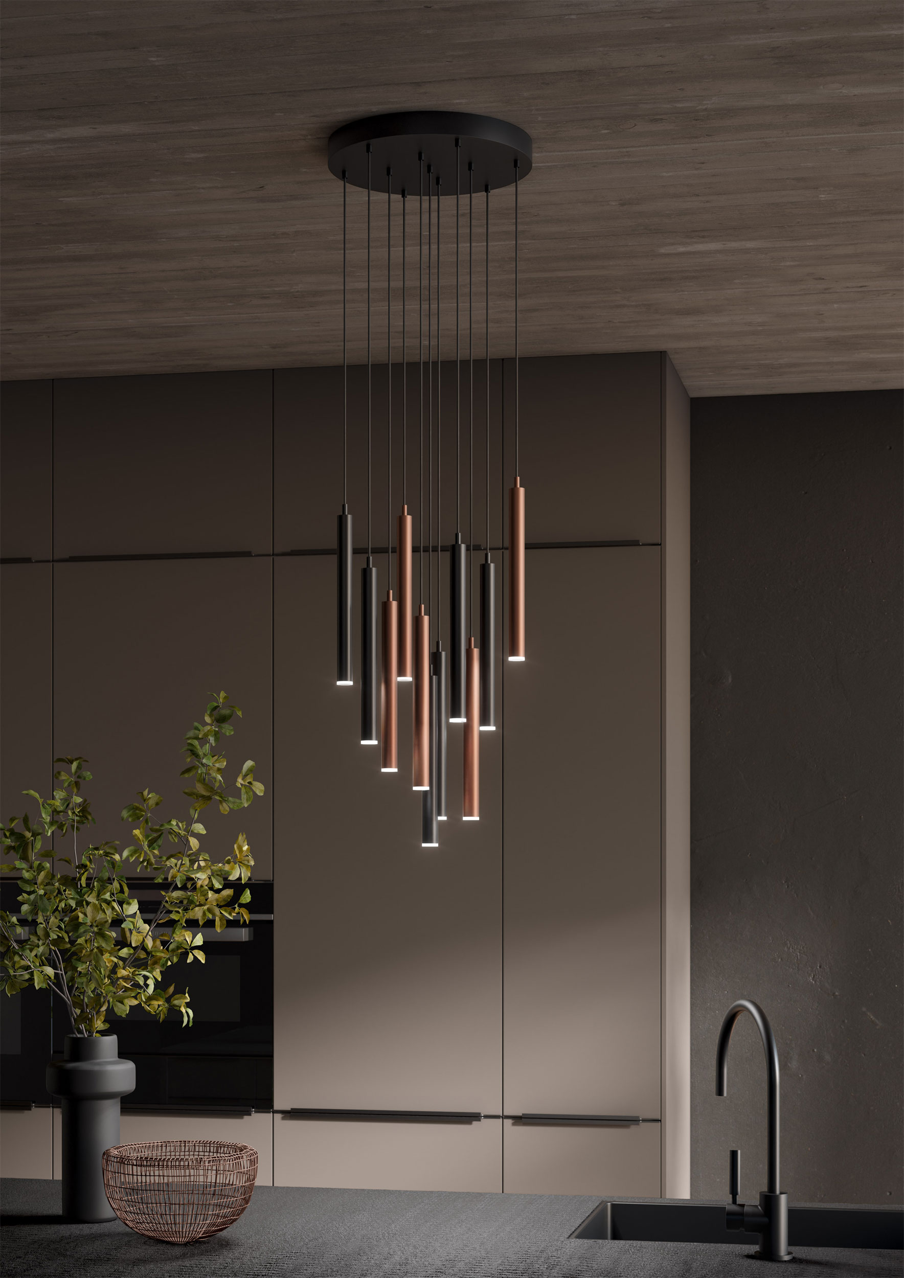 Musterring LED-Pendelleuchte 11flg image number 5