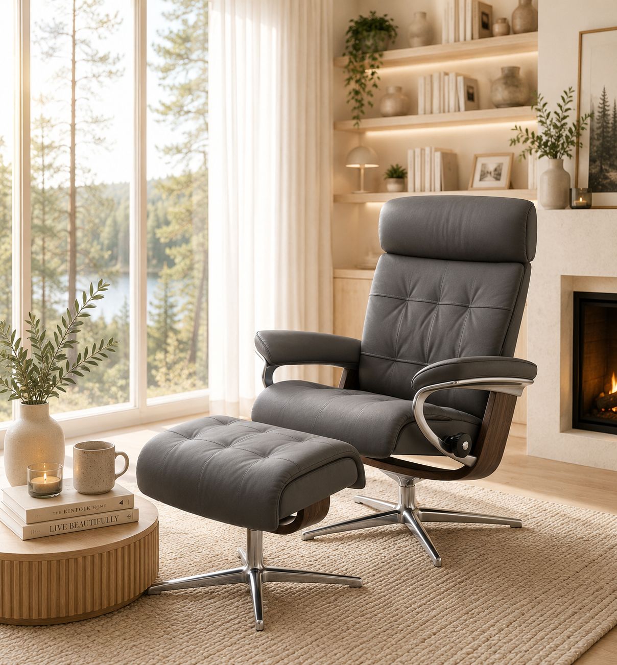 Stressless Sessel mit Hocker image number 2