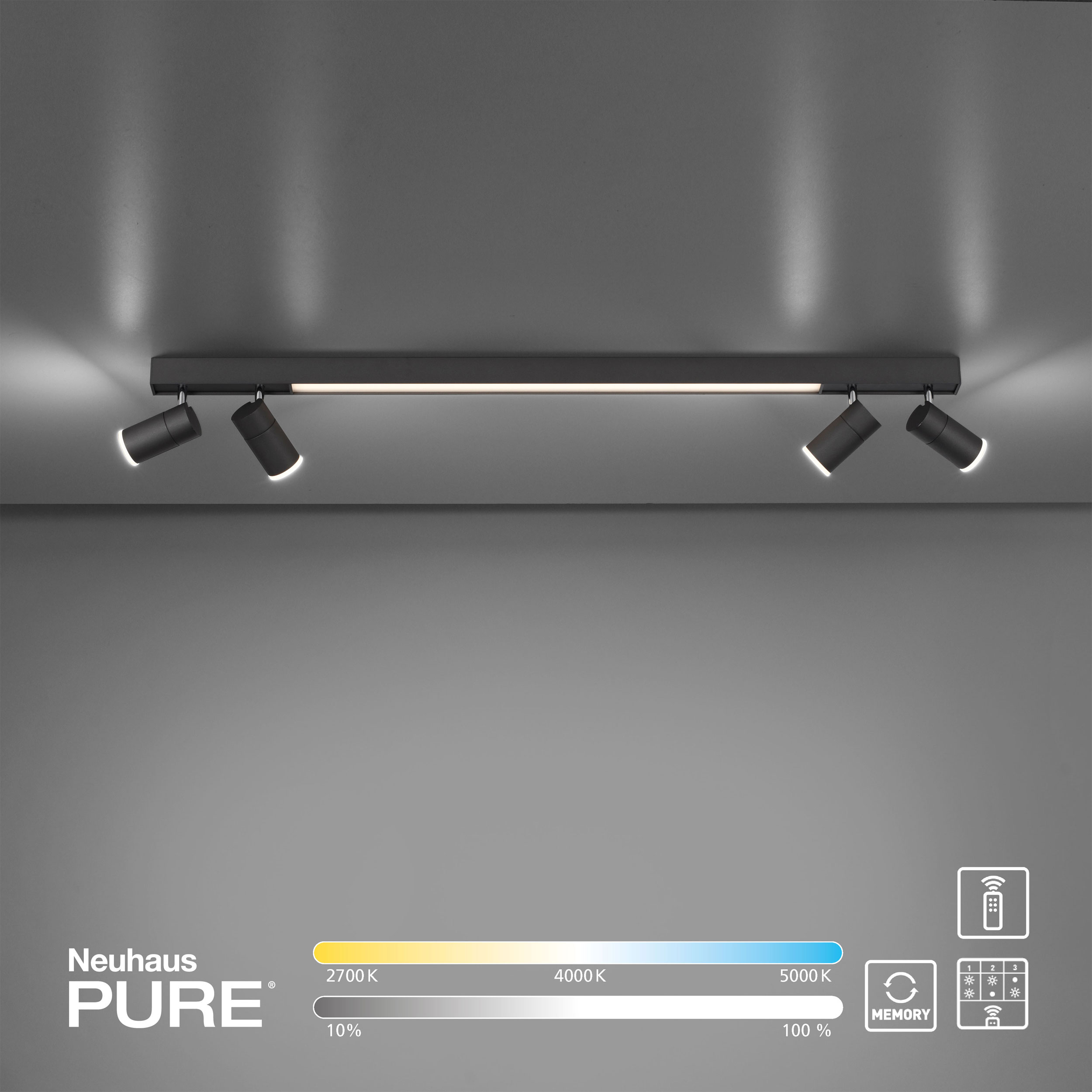 Paul Neuhaus LED-Deckenleuchte 5flg image number 5