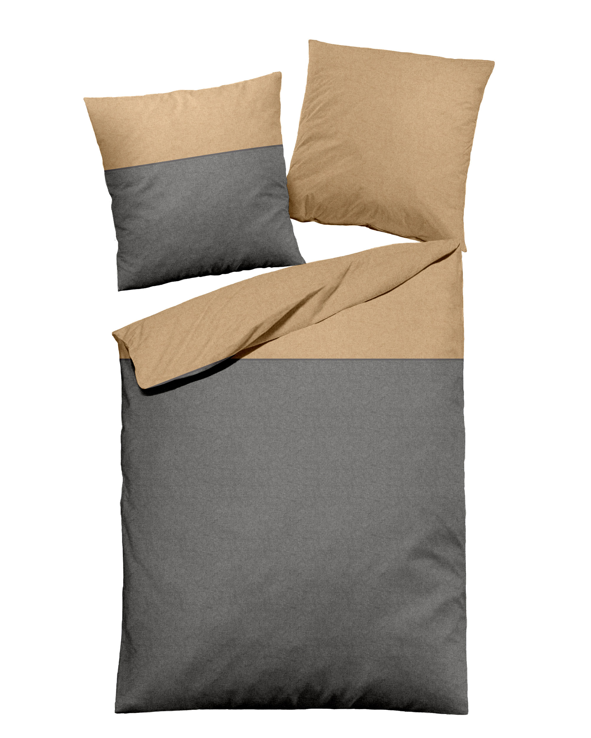 Dormisette Melange-Flanell-Bettwäsche image number 1