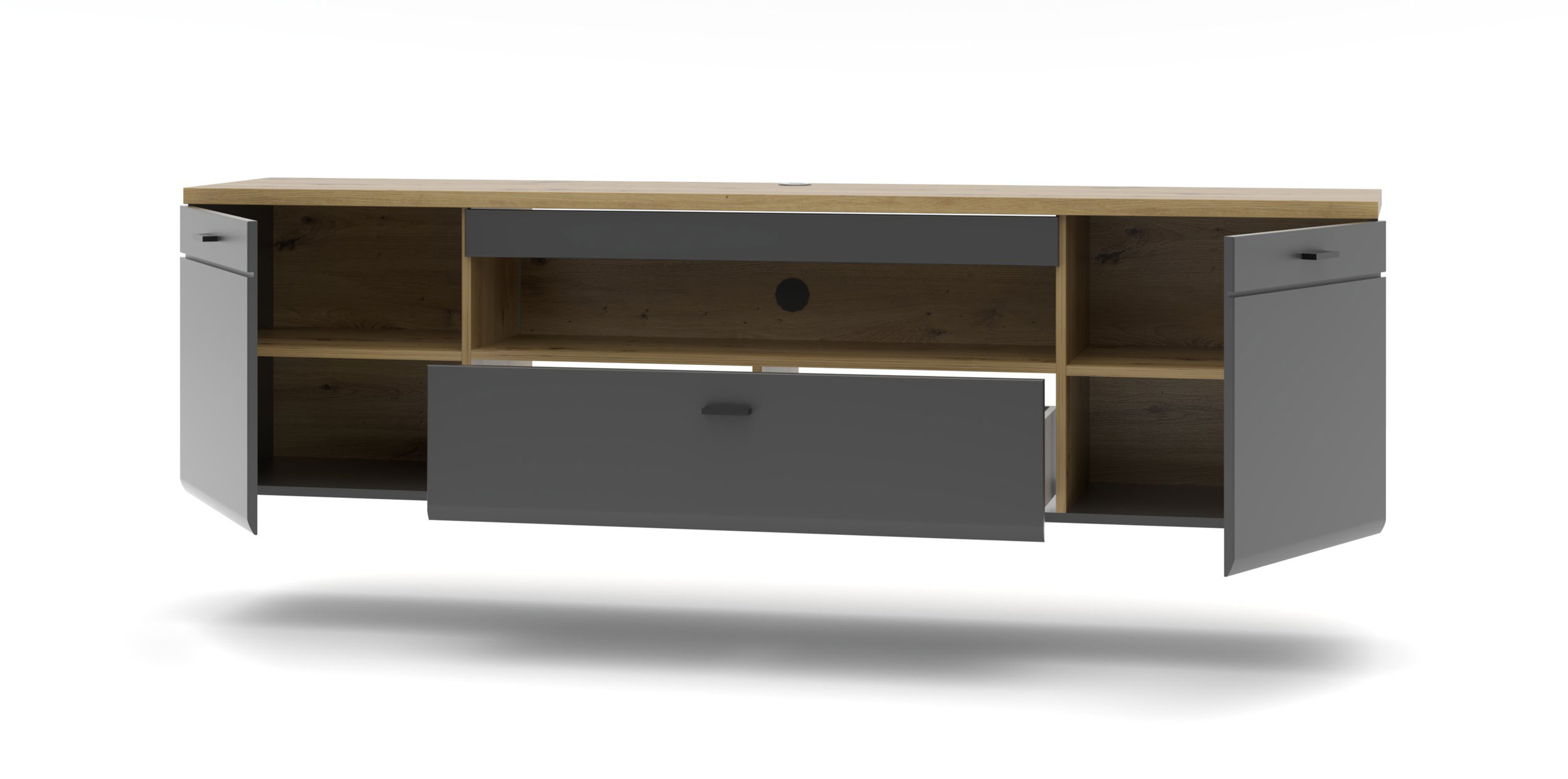 H&auml;nge-TV/Vitrinen-Kombination image number 4