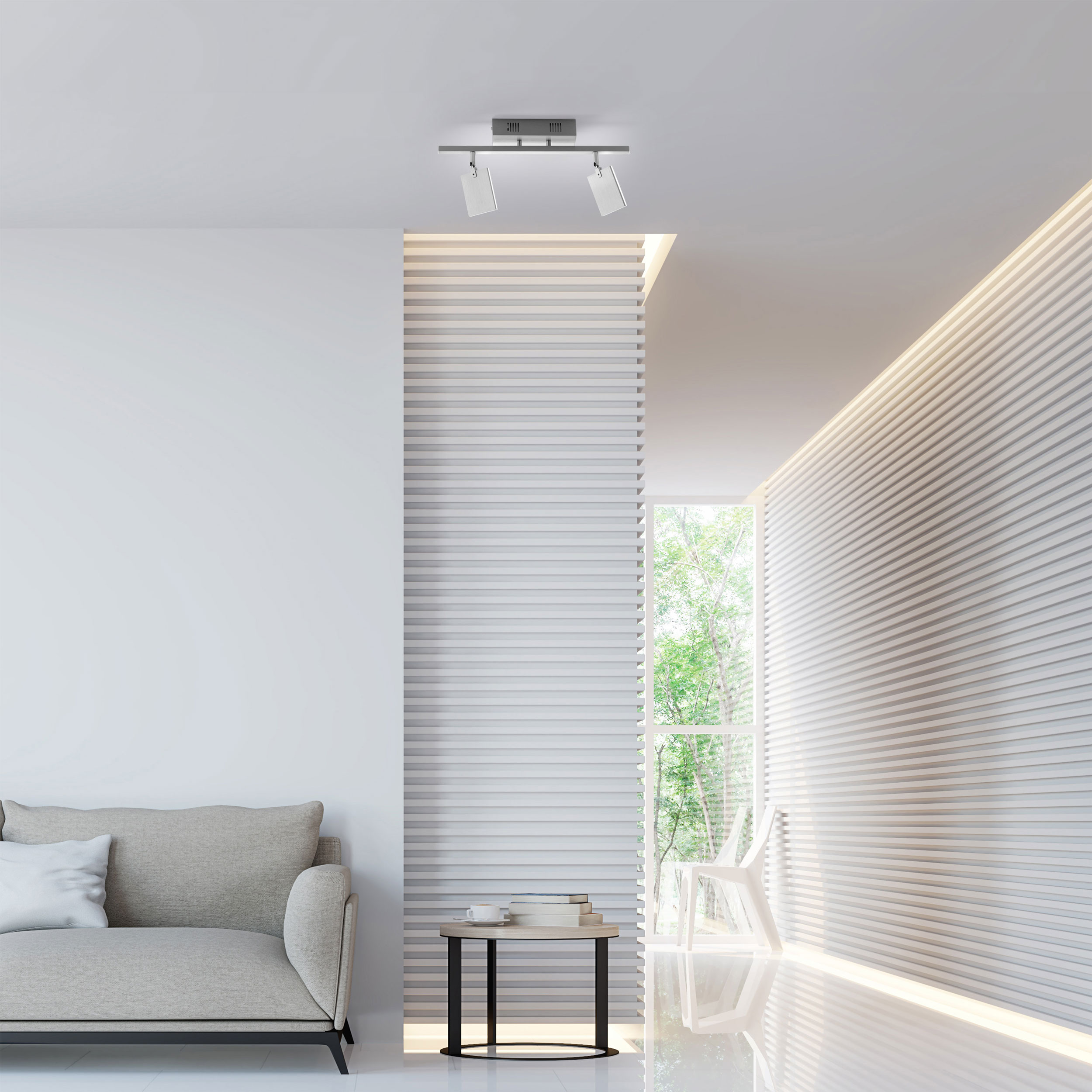 LED-Deckenleuchte 2flg image number null