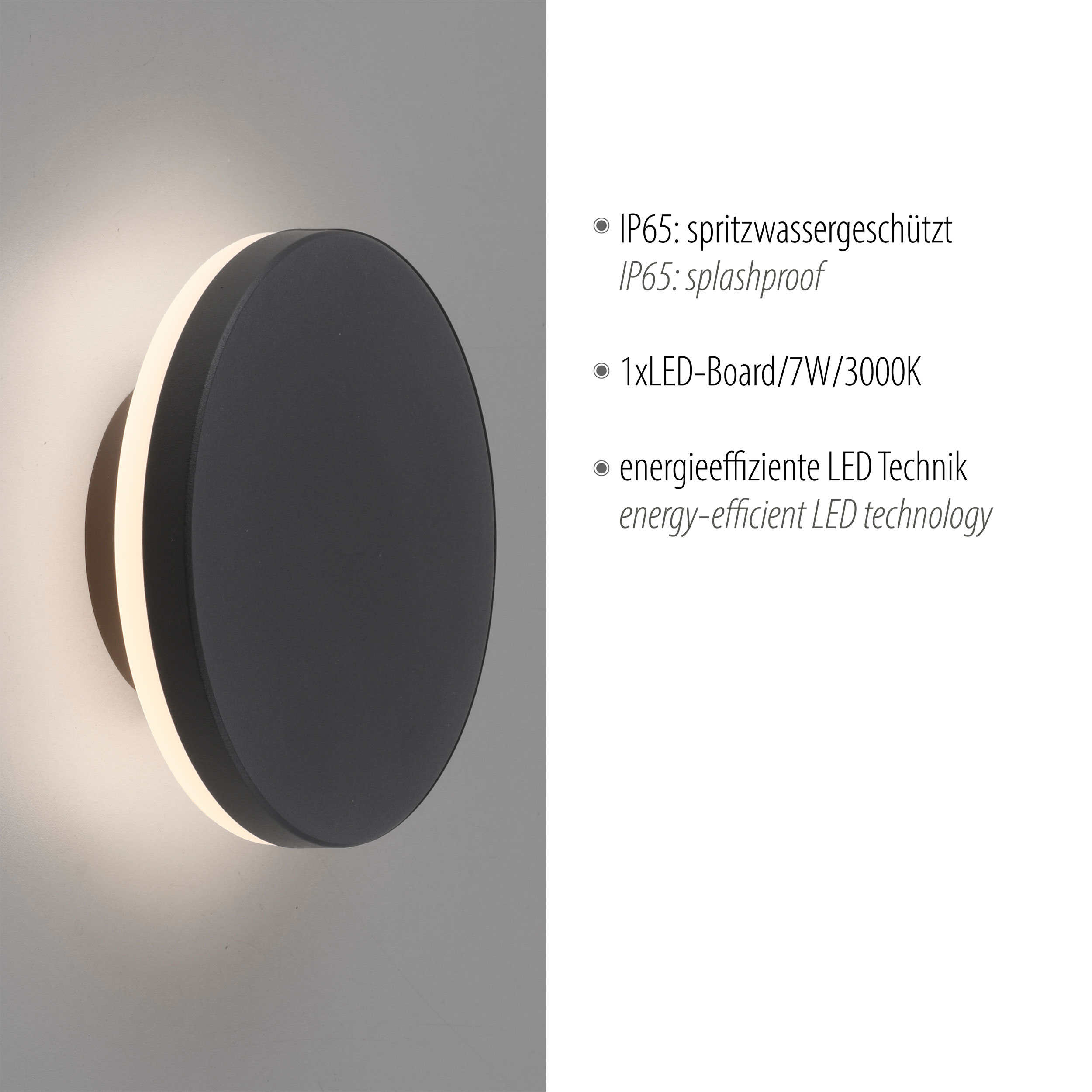 LED-Akku-Wandleuchte image number null