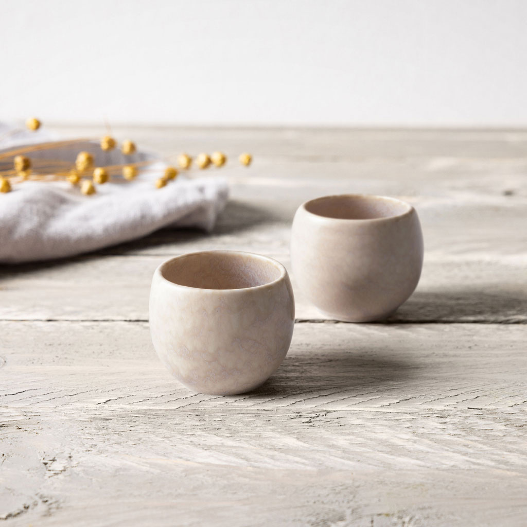 Villeroy & Boch 2er Eierbecher beige Keramik