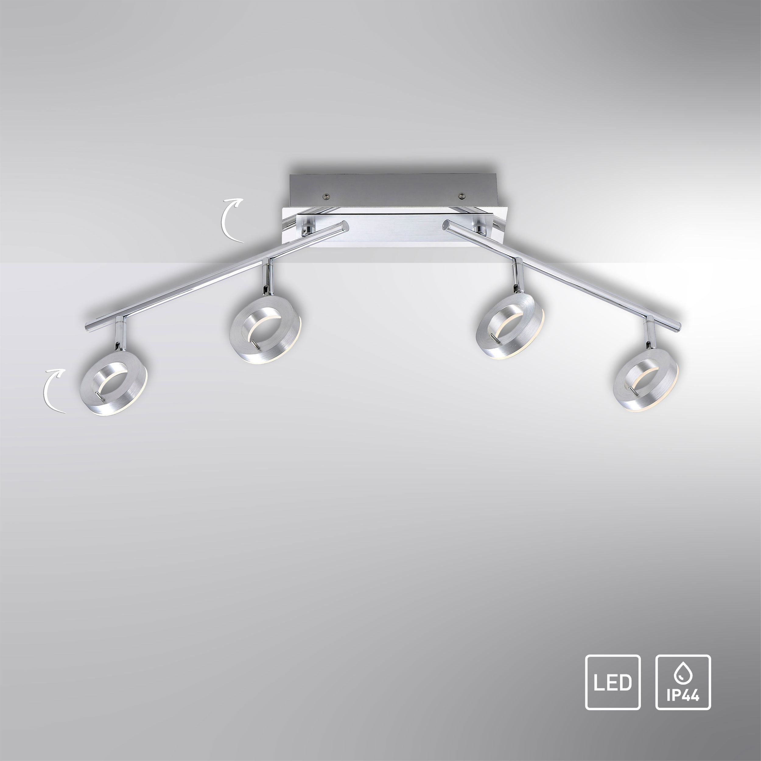 LED-Deckenleuchte 4 flg image number null