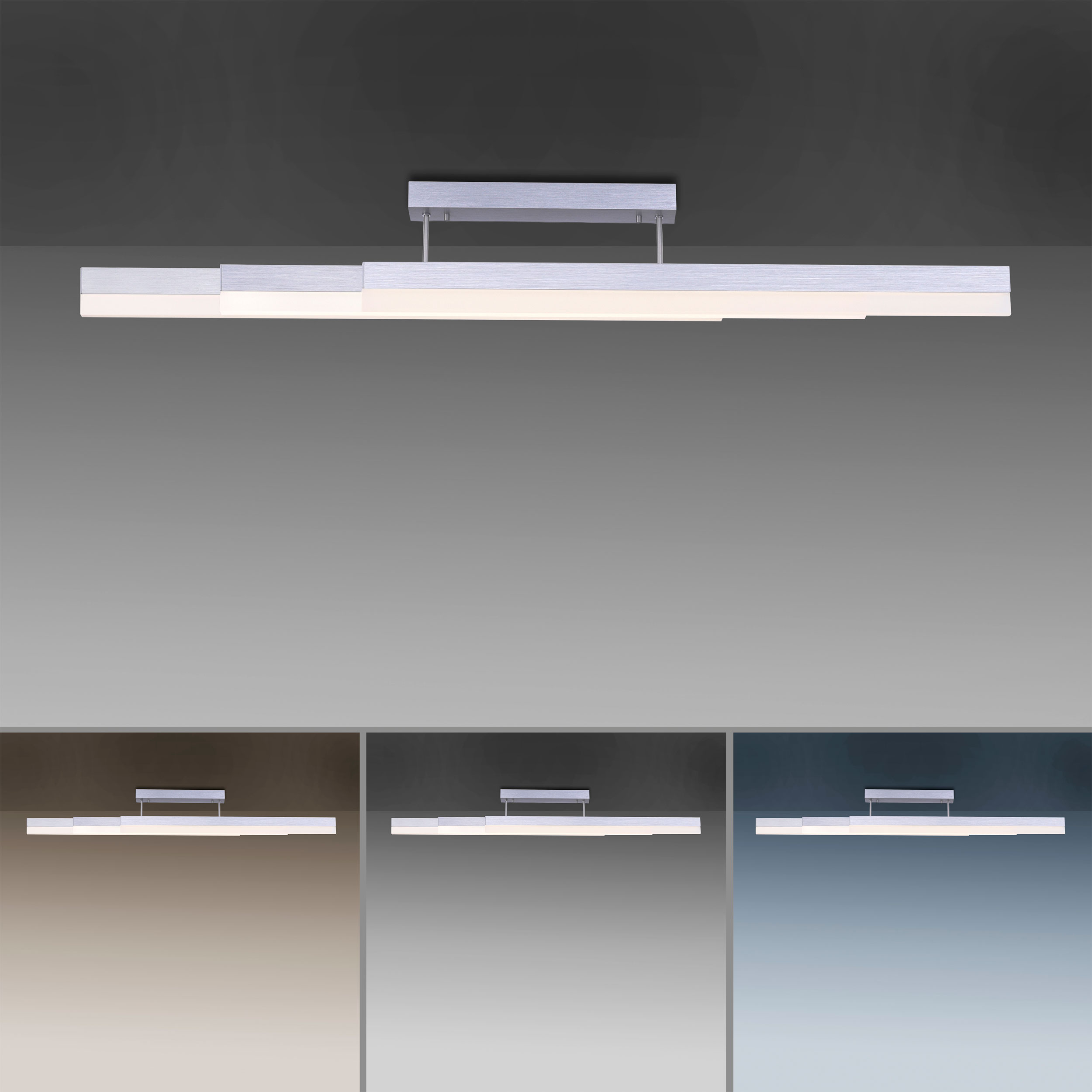 LED-Deckenleuchte 3flg image number null