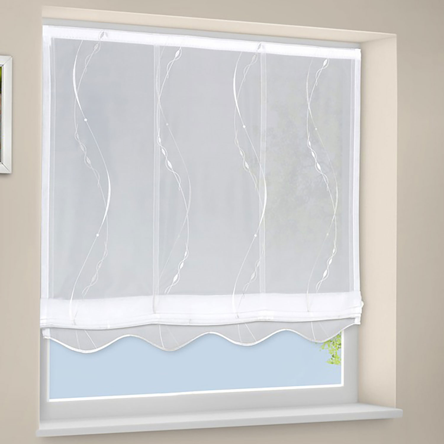 Gerster Raffrollo, silberfarben image number 2