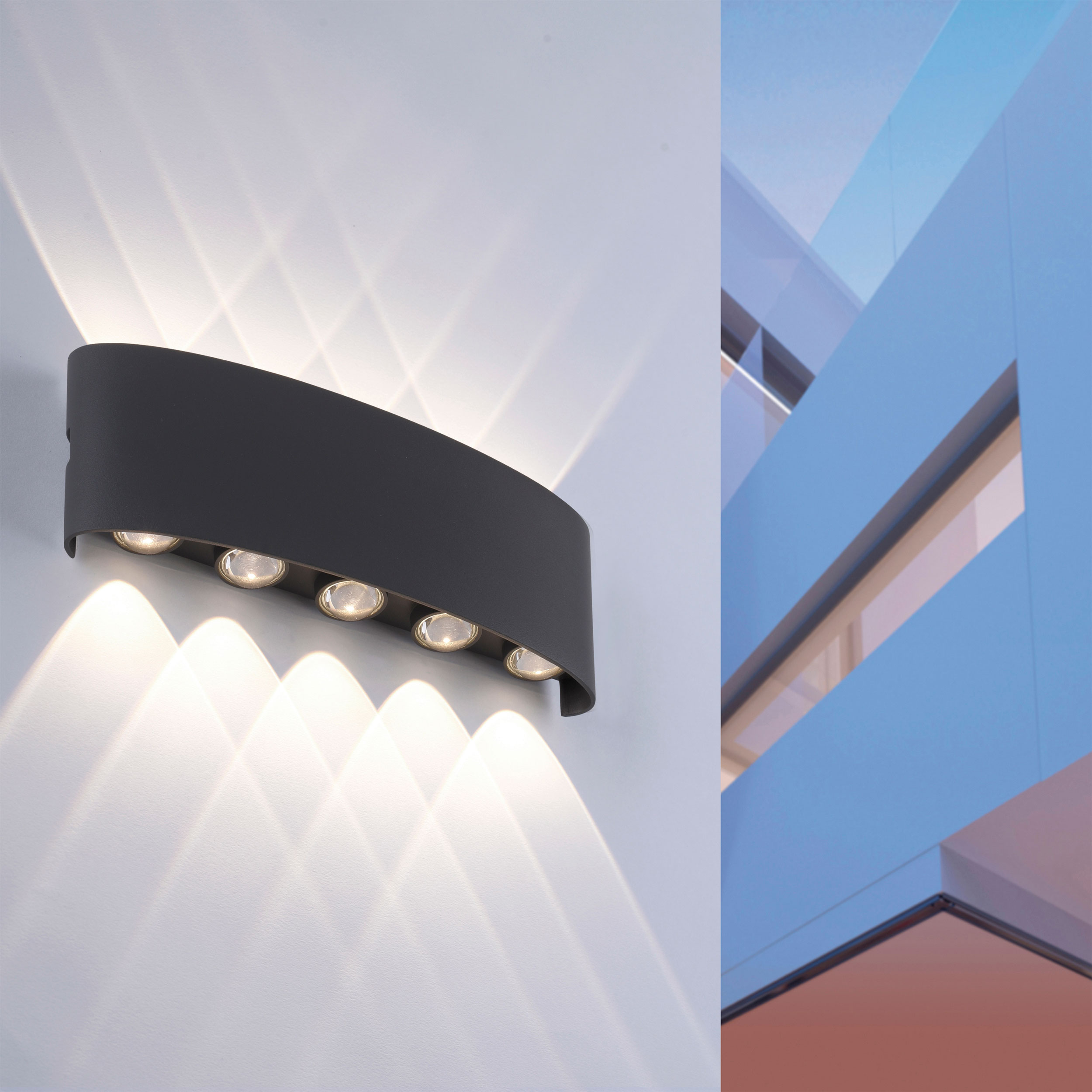 LED-Wandleuchte 10flg image number null
