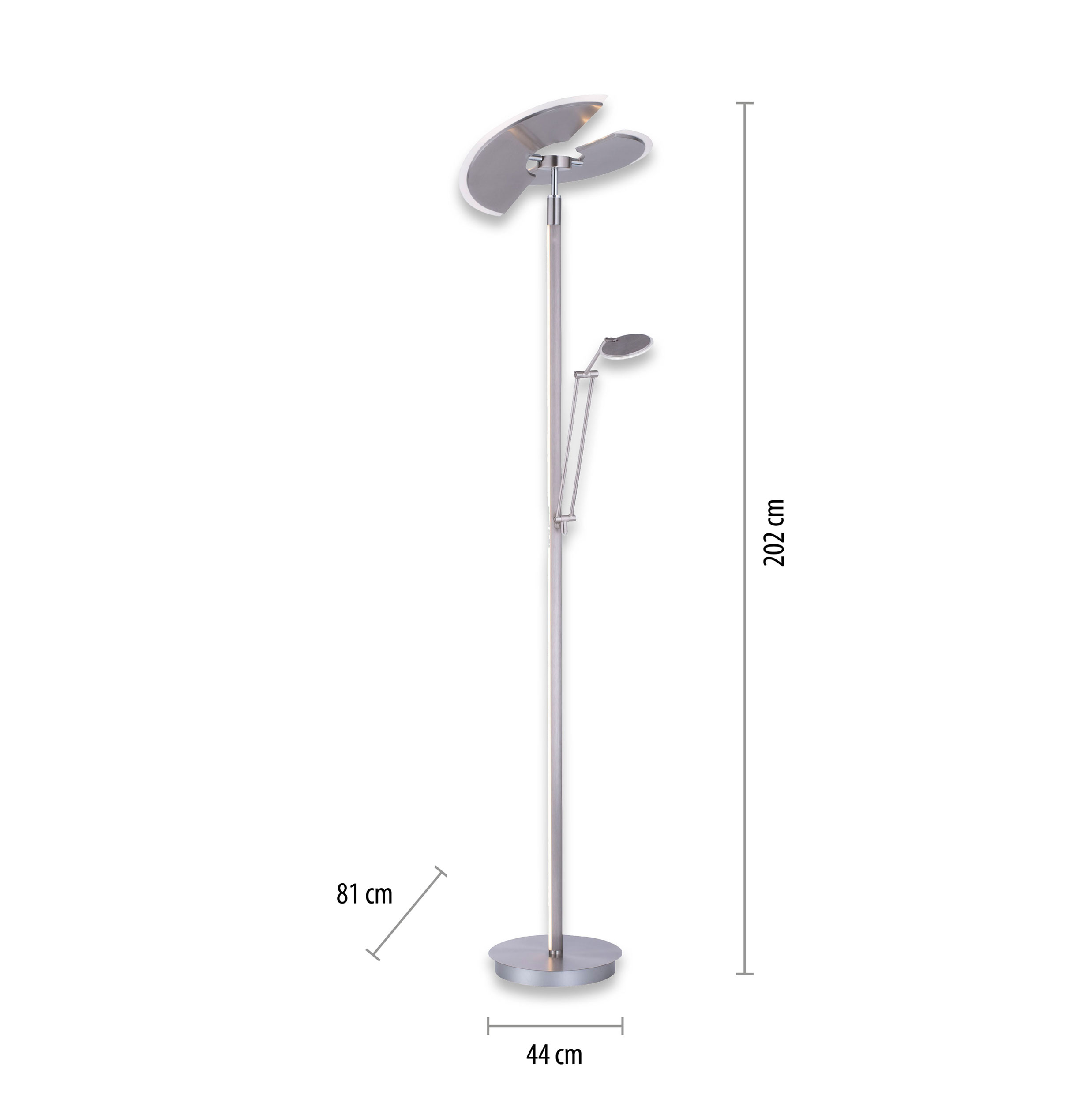 LED-Stehleuchte 2flg image number null