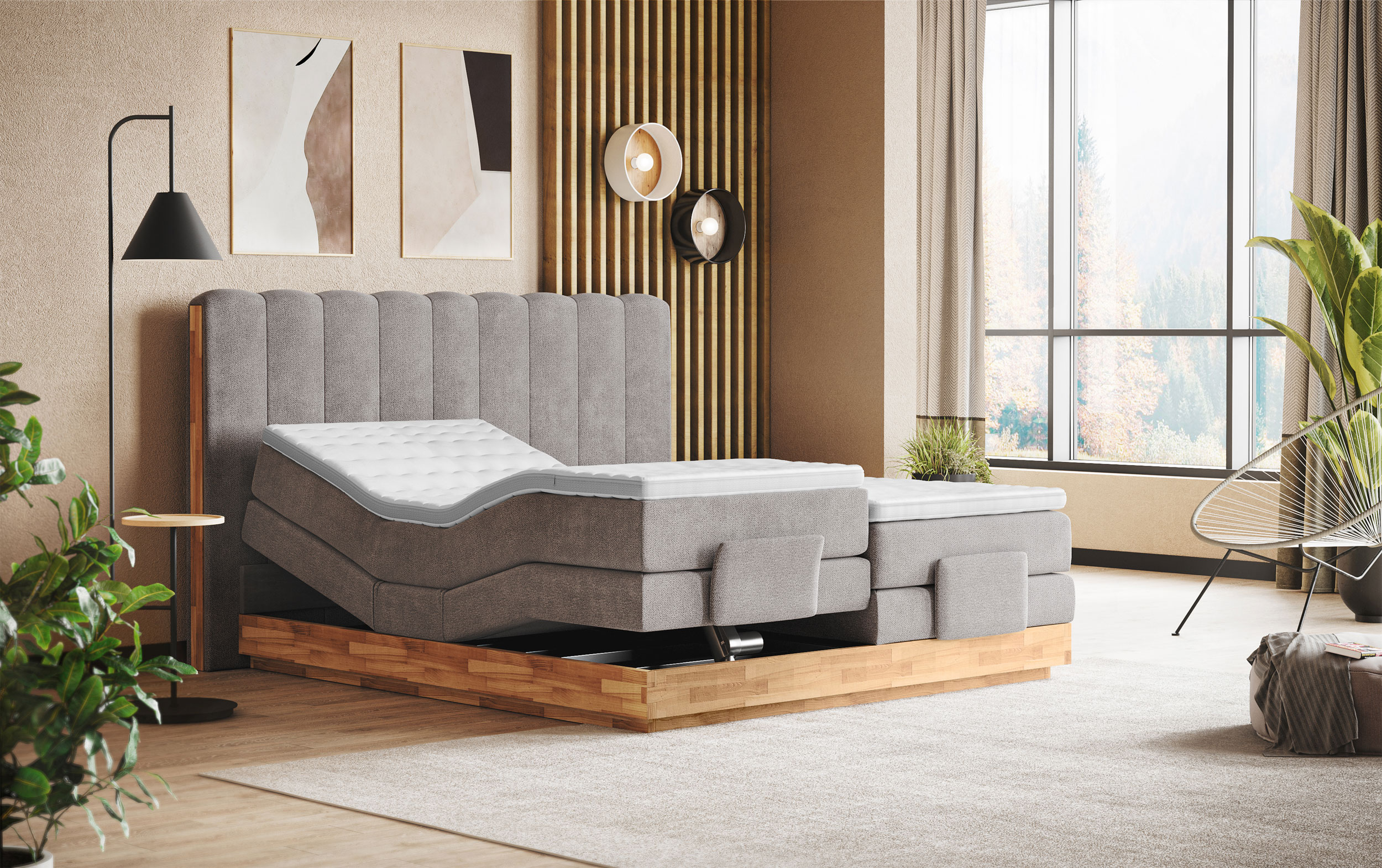 MONDO Boxspringbett m. Motor image number 3