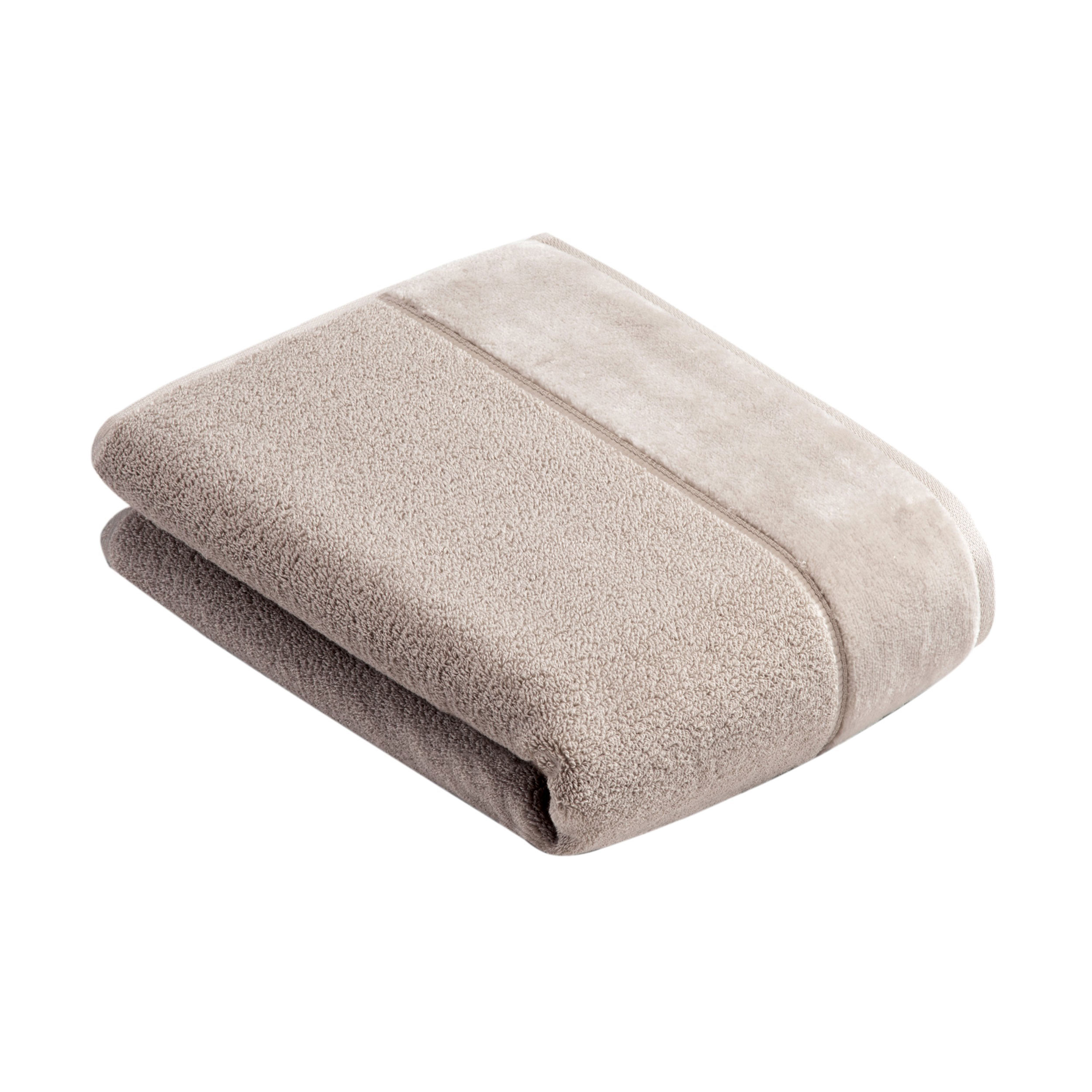 VOSSEN Duschtuch Pure grau Baumwolle