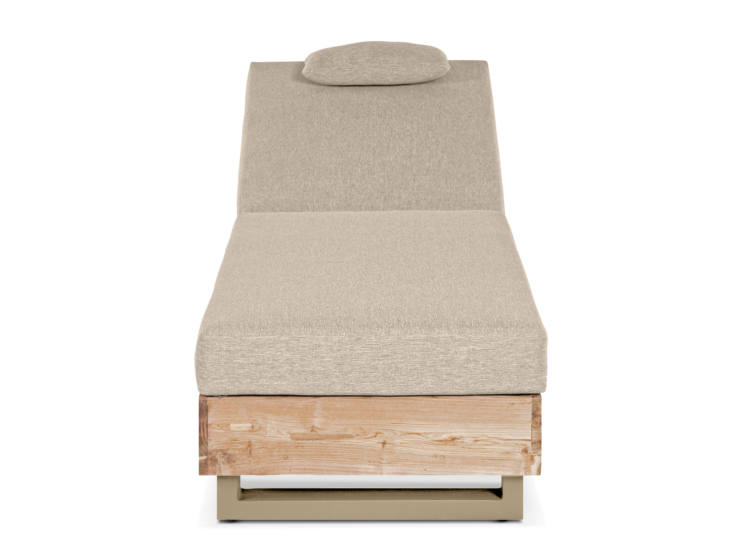 Gartenliege Teak Weiss image number null